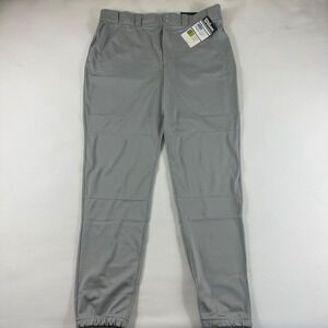 NWT Wilson Mens XL Grey Baseball Softball Pants Performance Elastic Cuff